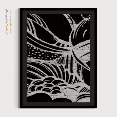 تابلو دکوراتیو با تصاویر زیبا - گرافیتی – تابلو سیاه و سفید - اسپو دکور