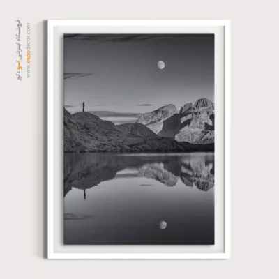 تابلو زیبا برای دکور سیاه و سفید - نگاه – تابلو سیاه و سفید - اسپو دکور