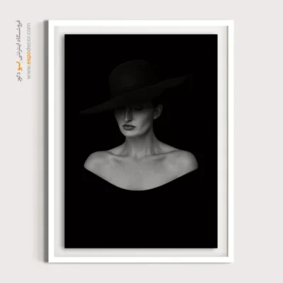 تابلو سیاه و سفید از زن - زن – تابلو سیاه و سفید - اسپو دکور