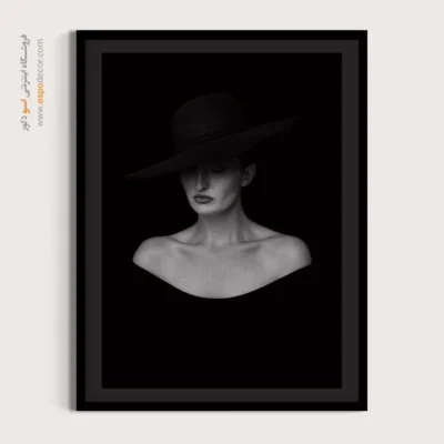 تابلو سیاه و سفید از زن - زن – تابلو سیاه و سفید - اسپو دکور