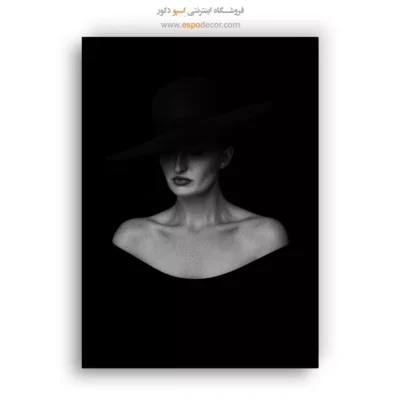 تابلو سیاه و سفید از زن - زن – تابلو سیاه و سفید - اسپو دکور