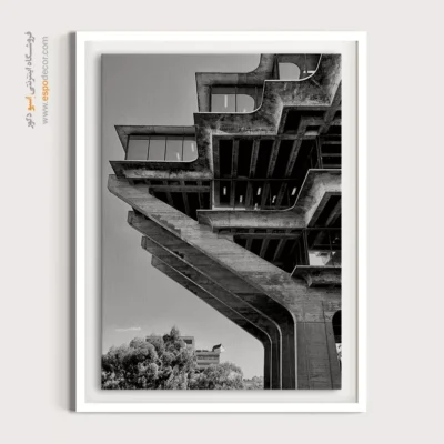 تابلو بوم برای دفاتر مهندسی - بروتالیسم – تابلو سیاه و سفید - اسپو دکور