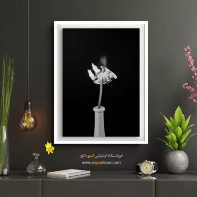 تابلو عکاسی هنری سورئال - احتراق سکوت – تابلو سیاه و سفید - اسپو دکور