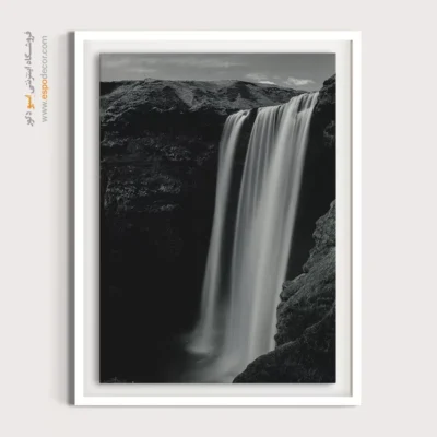 تابلو طبیعت دراماتیک - ریزش زمان – تابلو سیاه و سفید - اسپو دکور