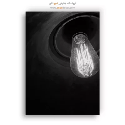 تابلو دکوراتیو با تم وینتیج - مهتاب صنعت – تابلو سیاه و سفید - اسپو دکور