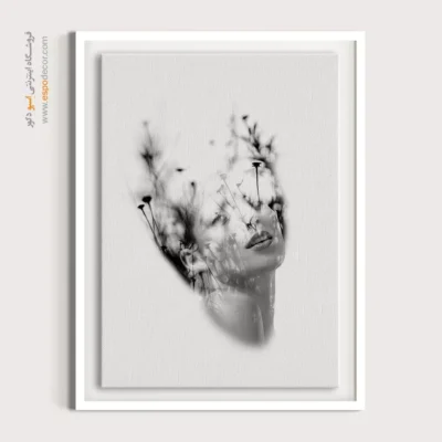 دکوراسیون رمانتیک و هنری - رویش ذهن – تابلو سیاه و سفید - اسپو دکور