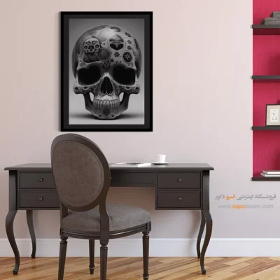 تابلو دیواری با تم مکزیکی - مرگ پرشکوه – تابلو سیاه و سفید - اسپو دکور