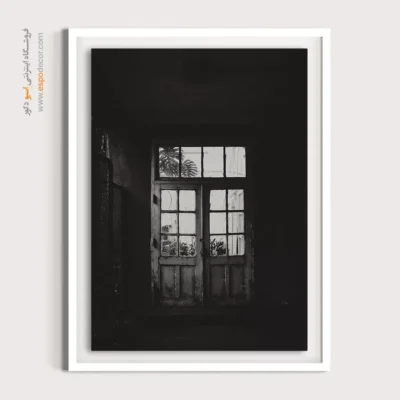 تابلو دکوراتیو با تم نوستالژی - مرز نور و تاریکی – تابلو سیاه و سفید - اسپو دکور