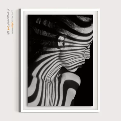 تابلو فشن دکوراتیو سیاه و سفید - زیبایی در سایه – تابلو سیاه و سفید - اسپو دکور