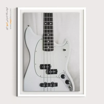 تابلو سیاه و سفید برای استودیو موسیقی - آهنگ سپید – تابلو سیاه و سفید - اسپو دکور