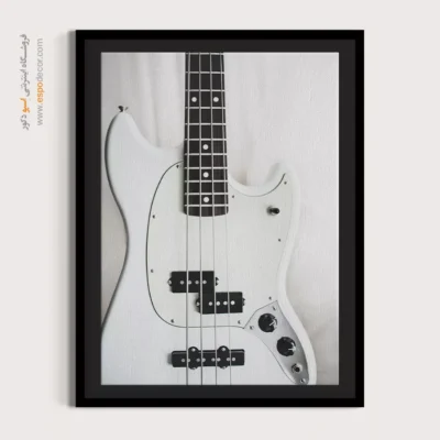 تابلو سیاه و سفید برای استودیو موسیقی - آهنگ سپید – تابلو سیاه و سفید - اسپو دکور