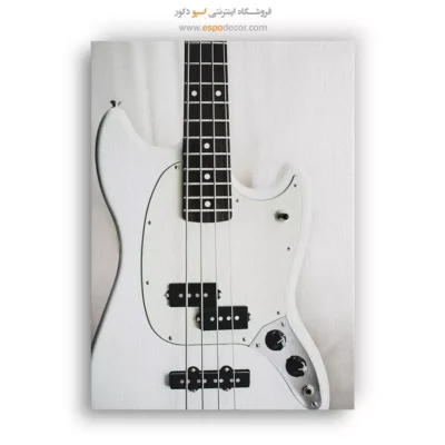 تابلو سیاه و سفید برای استودیو موسیقی - آهنگ سپید – تابلو سیاه و سفید - اسپو دکور