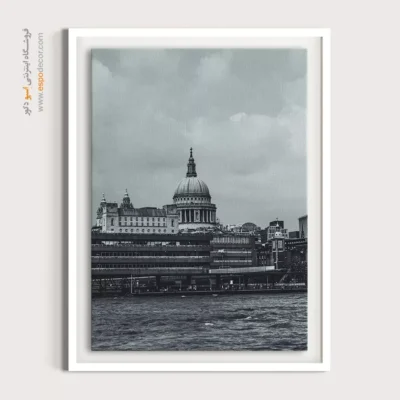 تابلو سیاه و سفید معماری لندن - تماشای سنت پل – تابلو سیاه و سفید - اسپو دکور