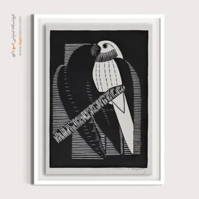 دکور مینیمالیستی - طوطی – تابلو سیاه و سفید - اسپو دکور