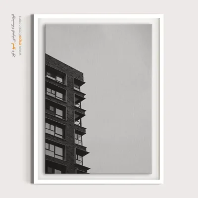 تابلو مدرن هنری - زاویه تند – تابلو سیاه و سفید - اسپو دکور