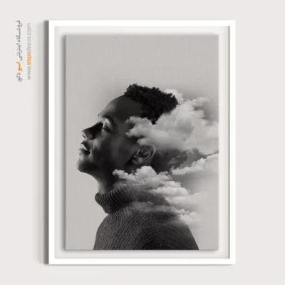 تابلو سیاه سفید در دکوراسیون - رهایی در ابرها – تابلو سیاه و سفید - اسپو دکور