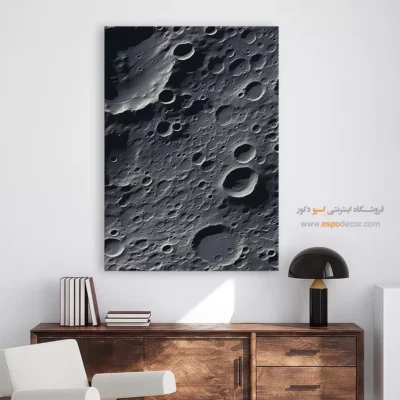 طراحی سیاه سفید از فضا - بافت کیهانی – تابلو سیاه و سفید - اسپو دکور