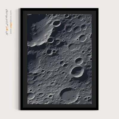 طراحی سیاه سفید از فضا - بافت کیهانی – تابلو سیاه و سفید - اسپو دکور