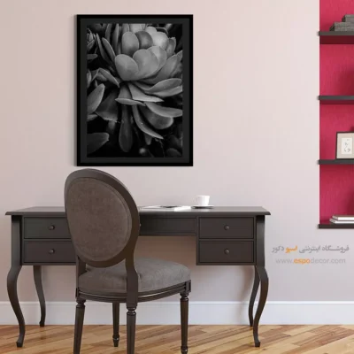 تابلو طبیعت و گیاه - لایه‌های آرامش – تابلو سیاه و سفید - اسپو دکور