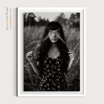 تابلو پرتره دکوراتیو ساده - خوشه – تابلو سیاه و سفید - اسپو دکور