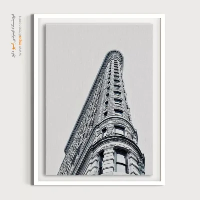 خرید تابلو سیاه و سفید مینیمال - فلت‌ آیرون – تابلو سیاه و سفید - اسپو دکور