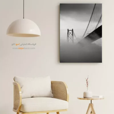 دکور هنری سیاه و سفید - اشباح در مه – تابلو سیاه و سفید - اسپو دکور