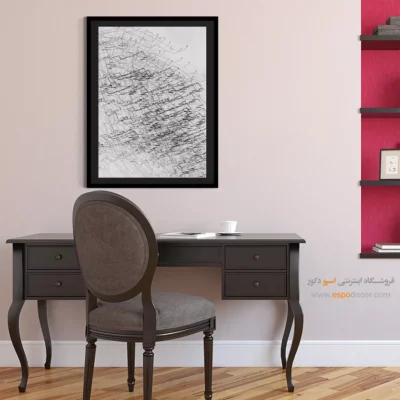 تابلو سیاه سفید مدرن و مینیمال - گره‌های ذهنی – تابلو سیاه و سفید - اسپو دکور