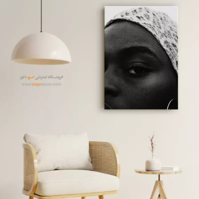 تابلو مینیمال دیواری - نگاه مشبک – تابلو سیاه و سفید - اسپو دکور