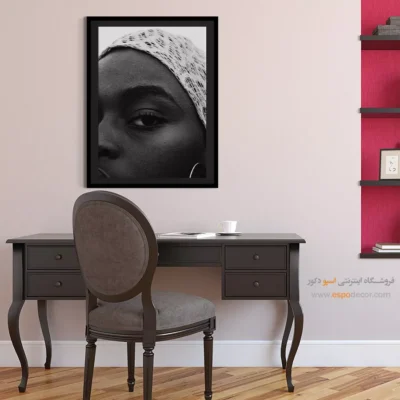 تابلو مینیمال دیواری - نگاه مشبک – تابلو سیاه و سفید - اسپو دکور