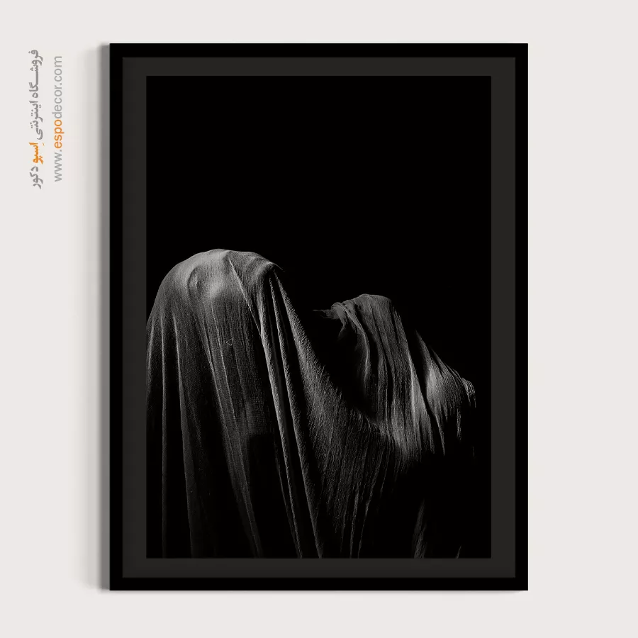 تابلو عکس مدرن - ابهام روح – تابلو سیاه و سفید - اسپو دکور