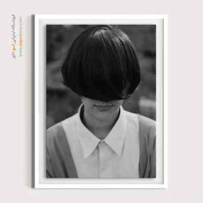 تابلو پرتره فشن - گمنامی – تابلو سیاه و سفید - اسپو دکور