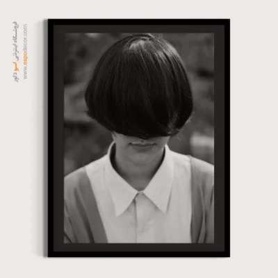 تابلو پرتره فشن - گمنامی – تابلو سیاه و سفید - اسپو دکور