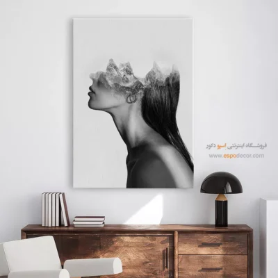 تابلو عکاسی هنری - ملکهی کوهستان – تابلو سیاه و سفید - اسپو دکور