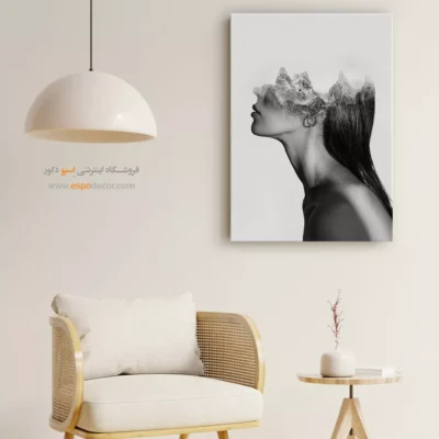 تابلو عکاسی هنری - ملکهی کوهستان – تابلو سیاه و سفید - اسپو دکور