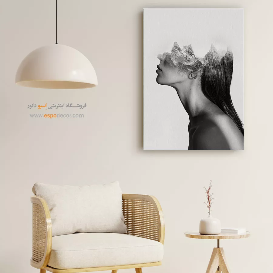 تابلو عکاسی هنری - ملکهی کوهستان – تابلو سیاه و سفید - اسپو دکور