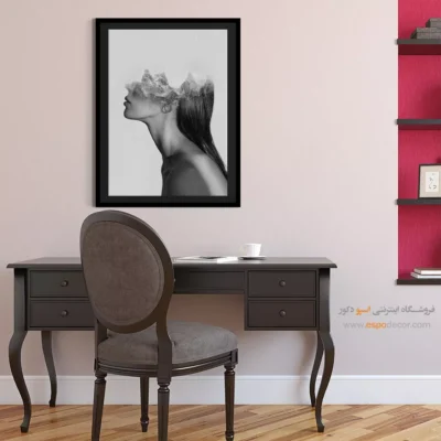 تابلو عکاسی هنری - ملکهی کوهستان – تابلو سیاه و سفید - اسپو دکور