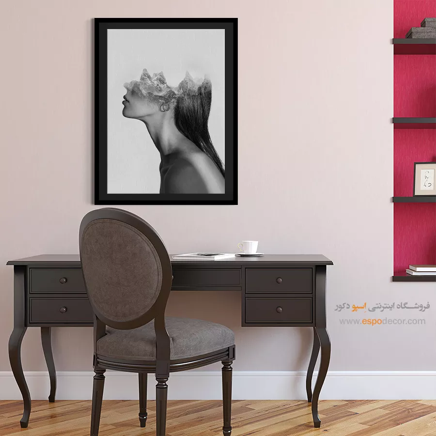 تابلو عکاسی هنری - ملکهی کوهستان – تابلو سیاه و سفید - اسپو دکور