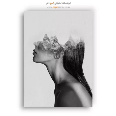 تابلو عکاسی هنری - ملکهی کوهستان – تابلو سیاه و سفید - اسپو دکور