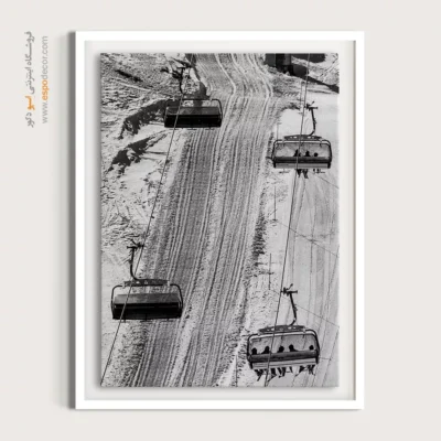 تابلو سیاه و سفید دکوری - ریتم صعود – تابلو سیاه و سفید - اسپو دکور