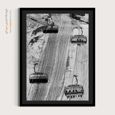 تابلو سیاه و سفید دکوری - ریتم صعود – تابلو سیاه و سفید - اسپو دکور