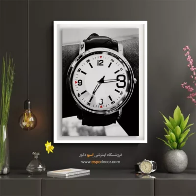 تابلو بوم دکوراتیو - شتاب زمان – تابلو سیاه و سفید - اسپو دکور