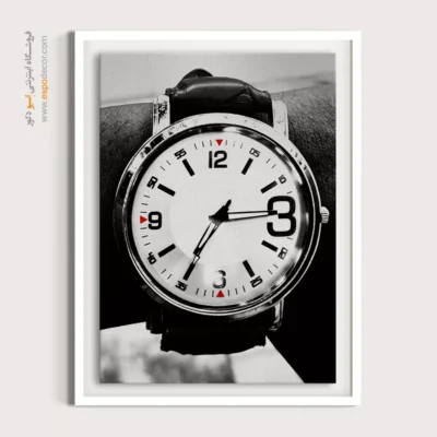 تابلو بوم دکوراتیو - شتاب زمان – تابلو سیاه و سفید - اسپو دکور