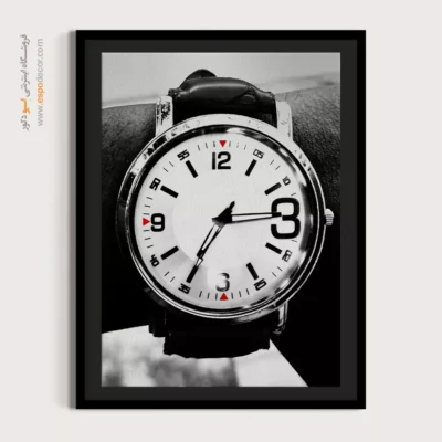 تابلو بوم دکوراتیو - شتاب زمان – تابلو سیاه و سفید - اسپو دکور