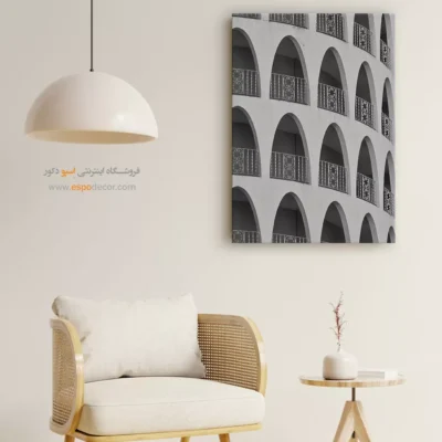 تابلو سیاه و سفید معماری - طاق‌ها – تابلو سیاه و سفید - اسپو دکور