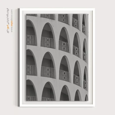 تابلو سیاه و سفید معماری - طاق‌ها – تابلو سیاه و سفید - اسپو دکور