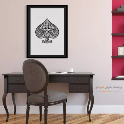 تابلو مینیمالیستی مدرن - پیک قدرت – تابلو سیاه و سفید - اسپو دکور