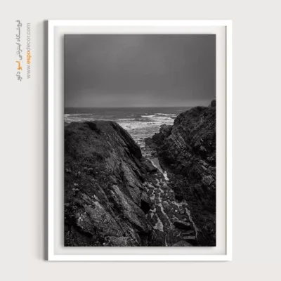 تابلو منظره سنگی سیاه و سفید - دروازه اقیانوس – تابلو سیاه و سفید - اسپو دکور