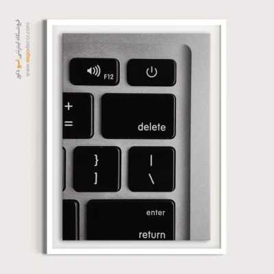 دکوراسیون اتاق گیمینگ - کلیدهای فرمان – تابلو سیاه و سفید - اسپو دکور