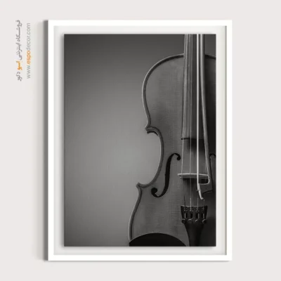 تابلو بوم مینیمال برای دکوراسیون ساده - ساز آرامش – تابلو سیاه و سفید - اسپو دکور