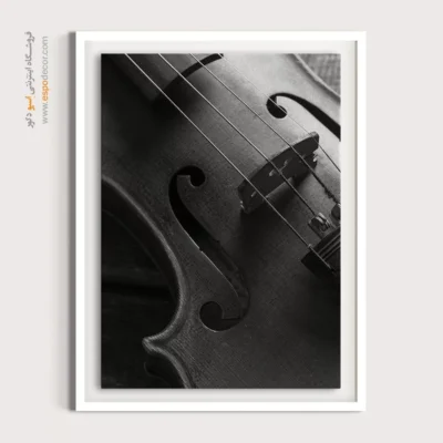 دکوراسیون موسیقی کلاسیک - سیم‌های خاموش – تابلو سیاه و سفید - اسپو دکور